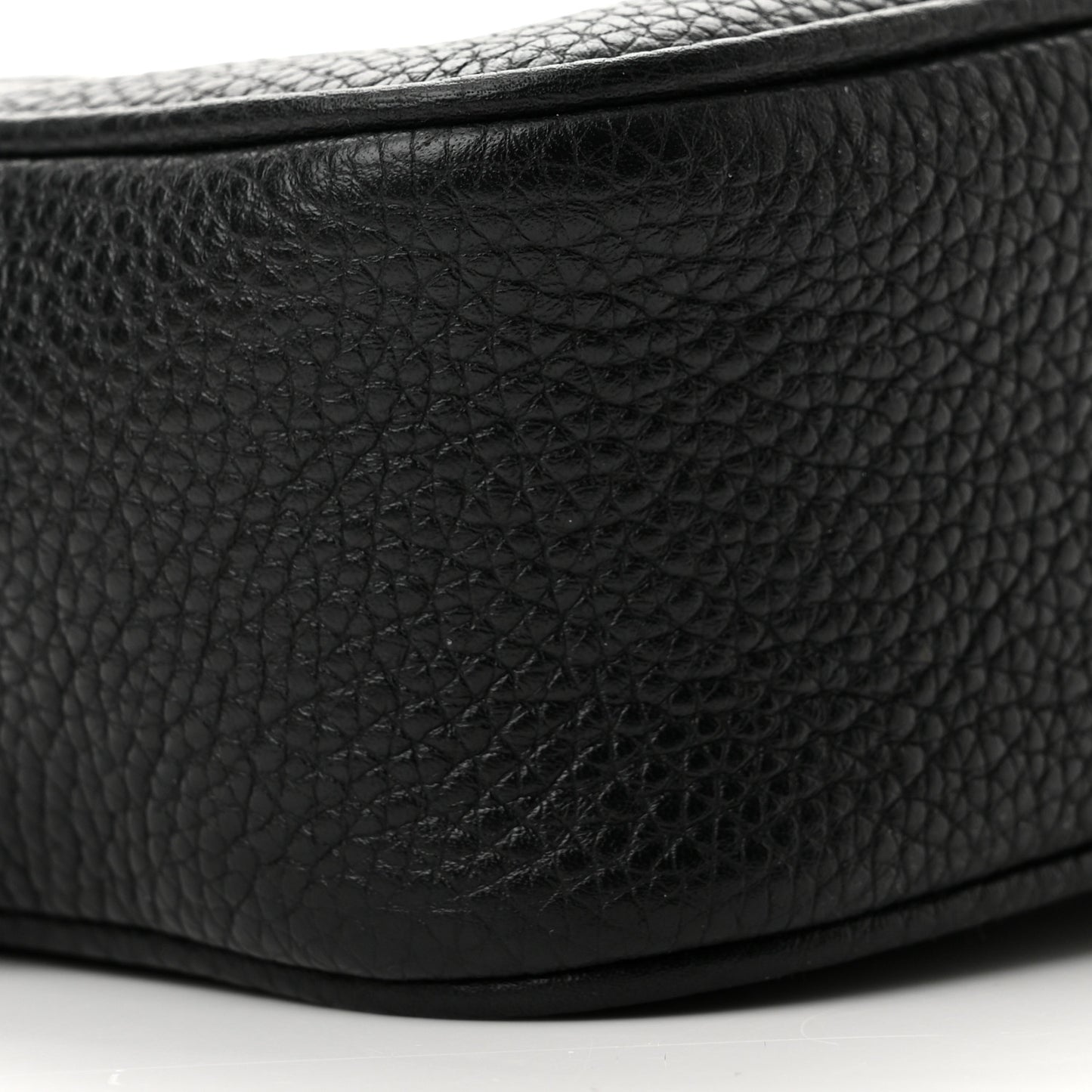 Pebbled Calfskin Mini Soho Disco Bag Black