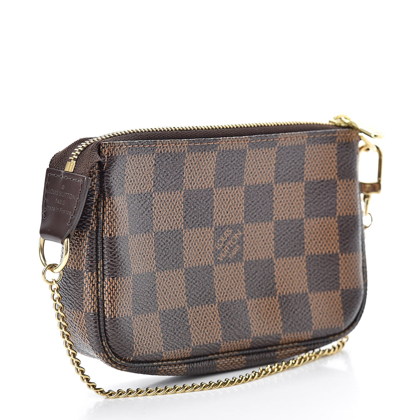 Damier Ebene Complice Trunks and Bags Mini Pochette Accessories Red