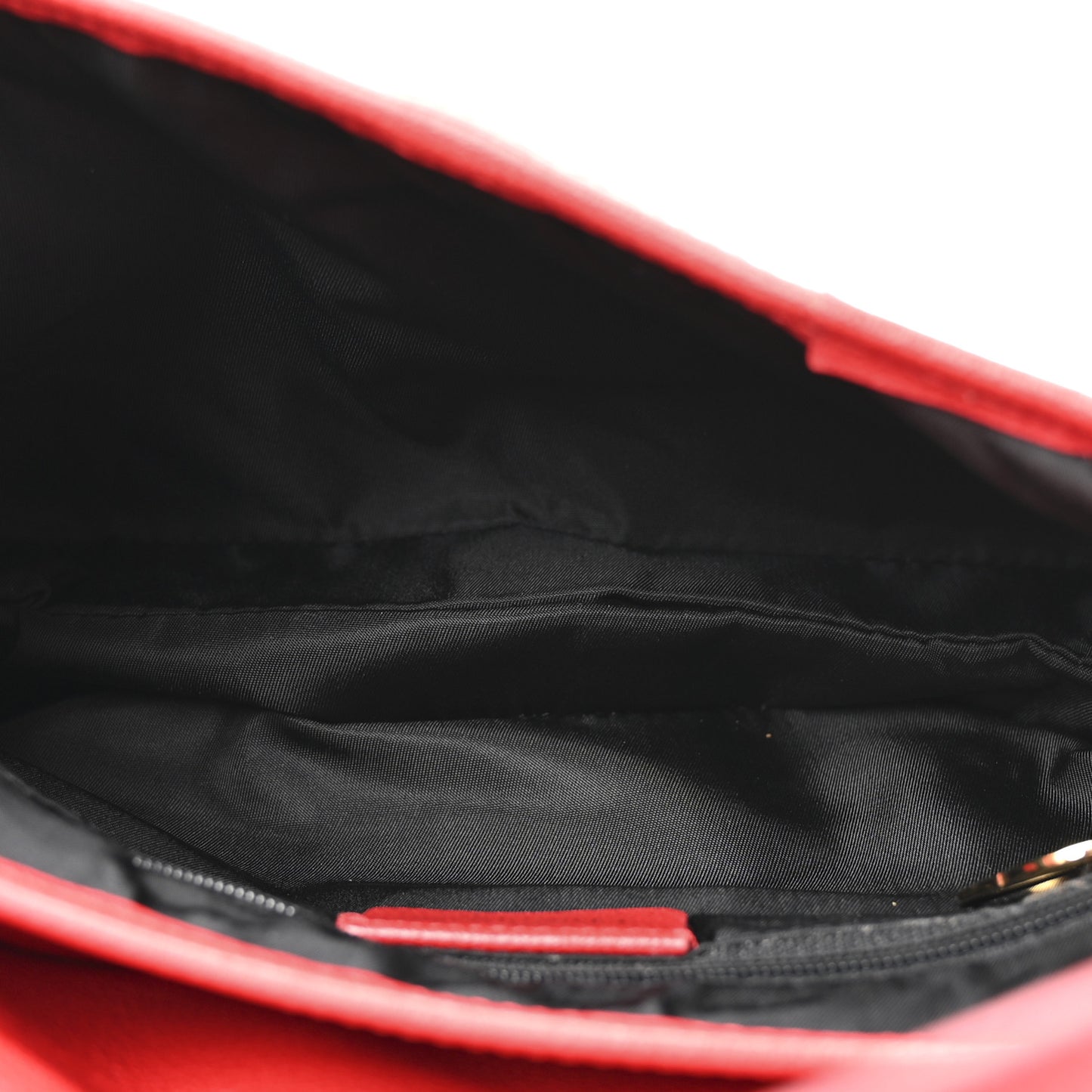 Calfskin Double Saddle Bag Red