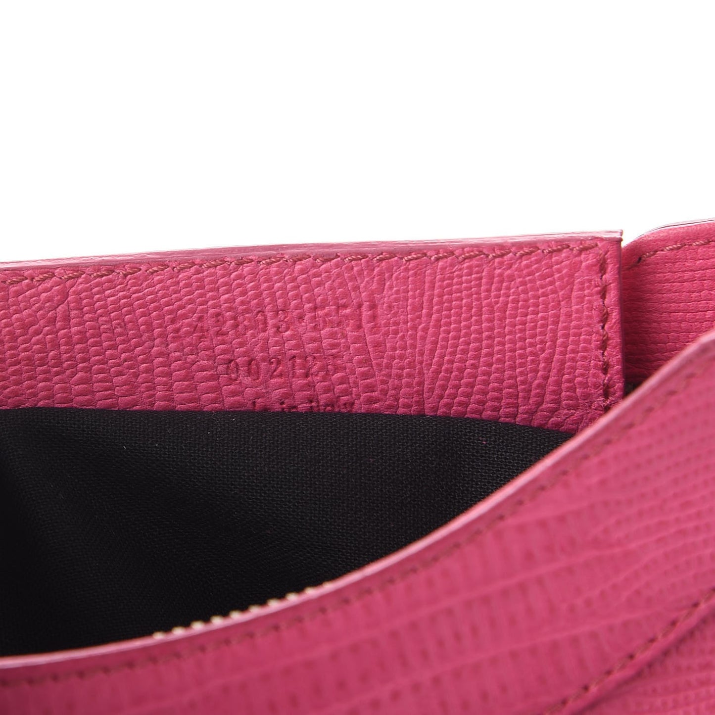 Lizard Embossed Hip Shoulder Bag Pink