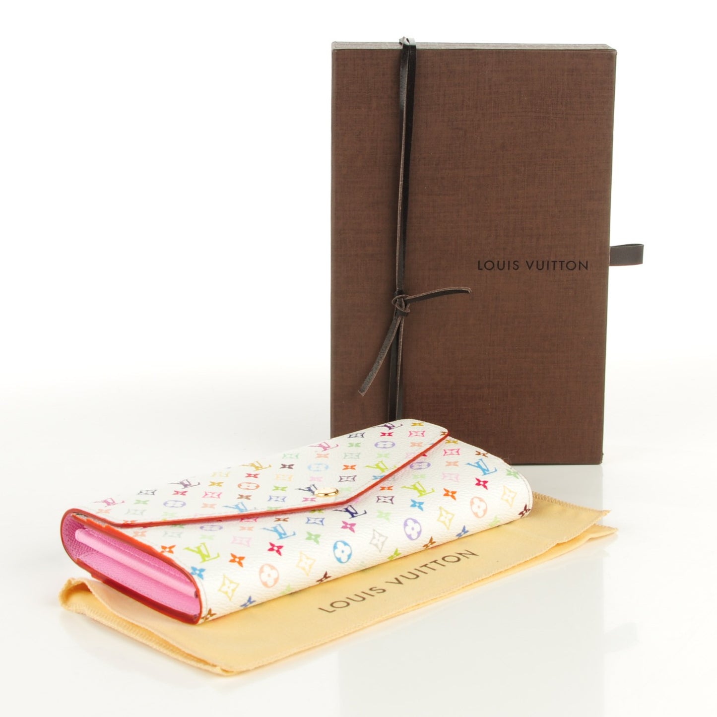 Monogram Multicolor Sarah Wallet NM White Litchi