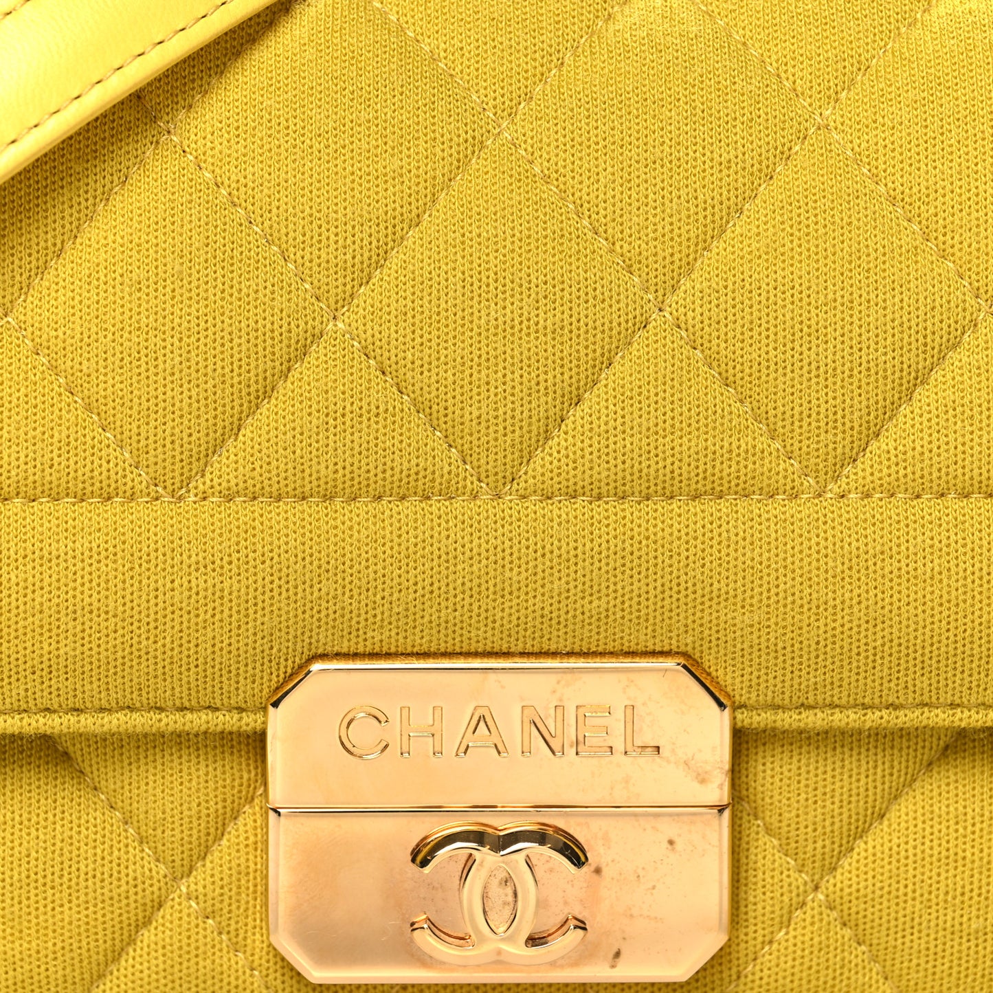 Jersey Quilted Mini Chic With Me Flap Yellow