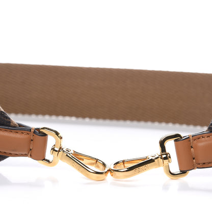 Fendi Canvas FF Strap You Brown 3 of 5