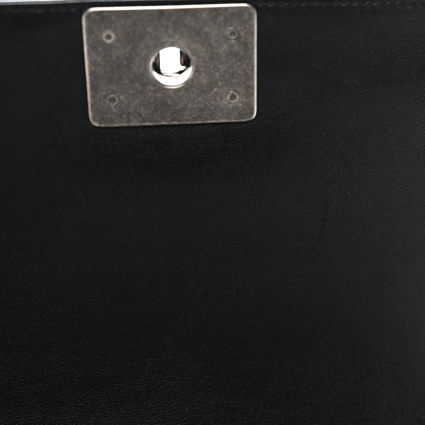 Lambskin Quilted Medium Boy Flap Black