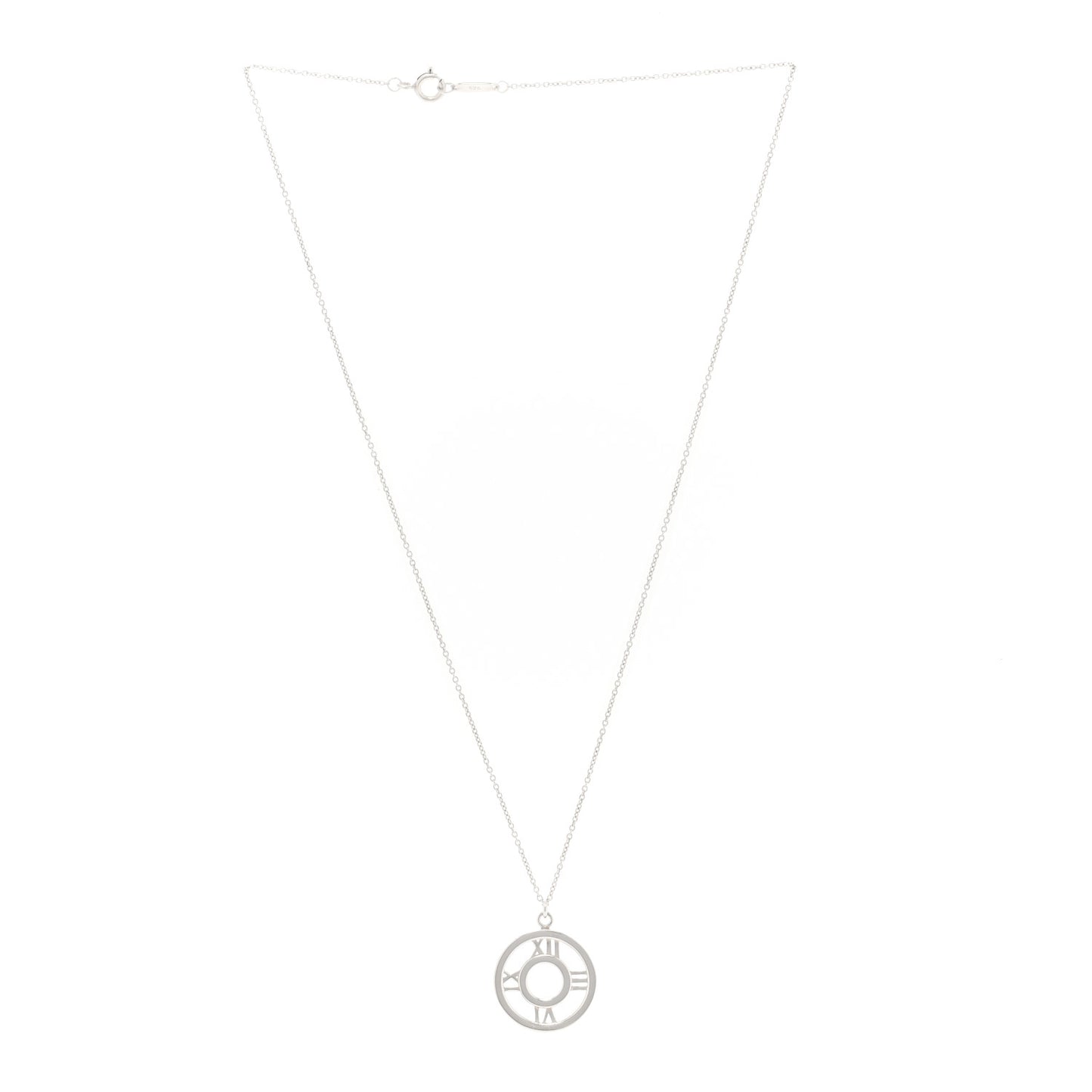 Sterling Silver Medium Atlas Open Pendant Necklace