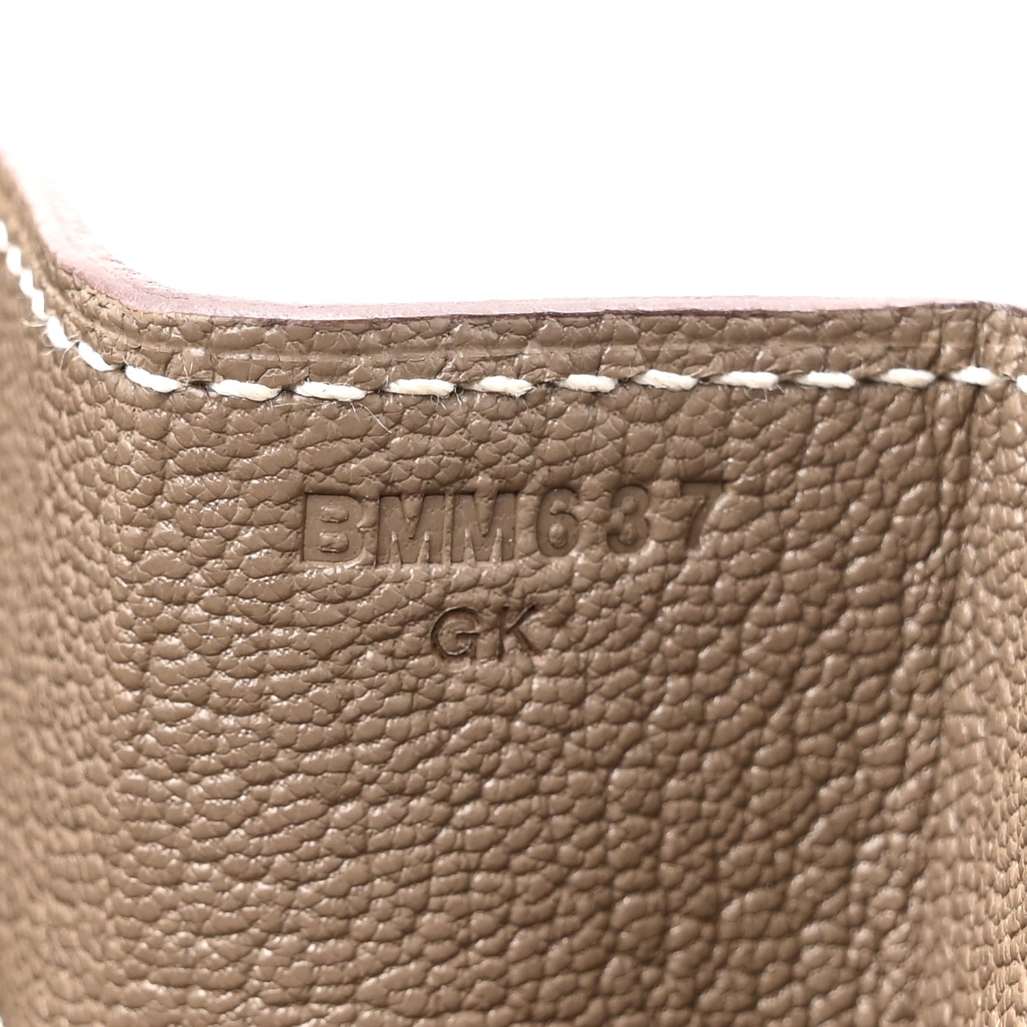 Hermes Togo Kelly Messenger Etoupe 7 of 10