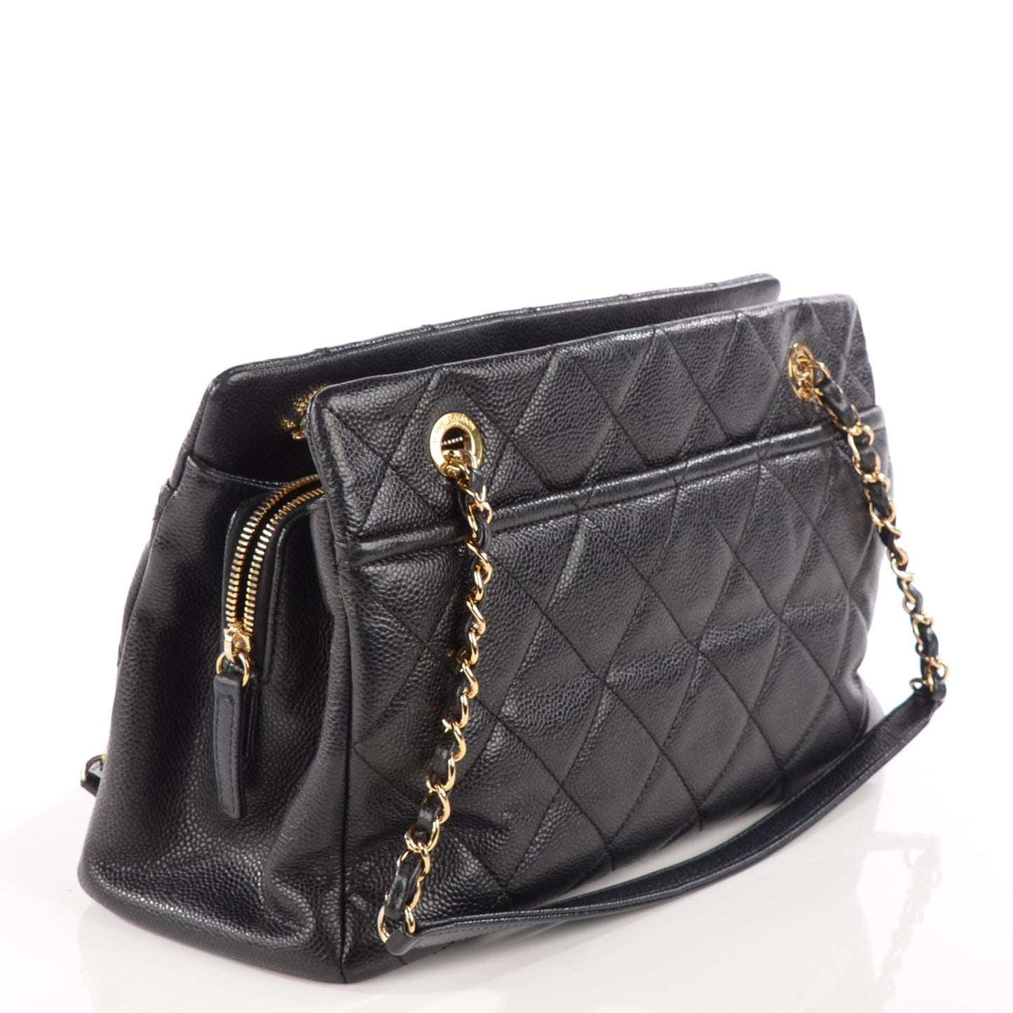 Caviar Timeless CC Shopping Tote Black