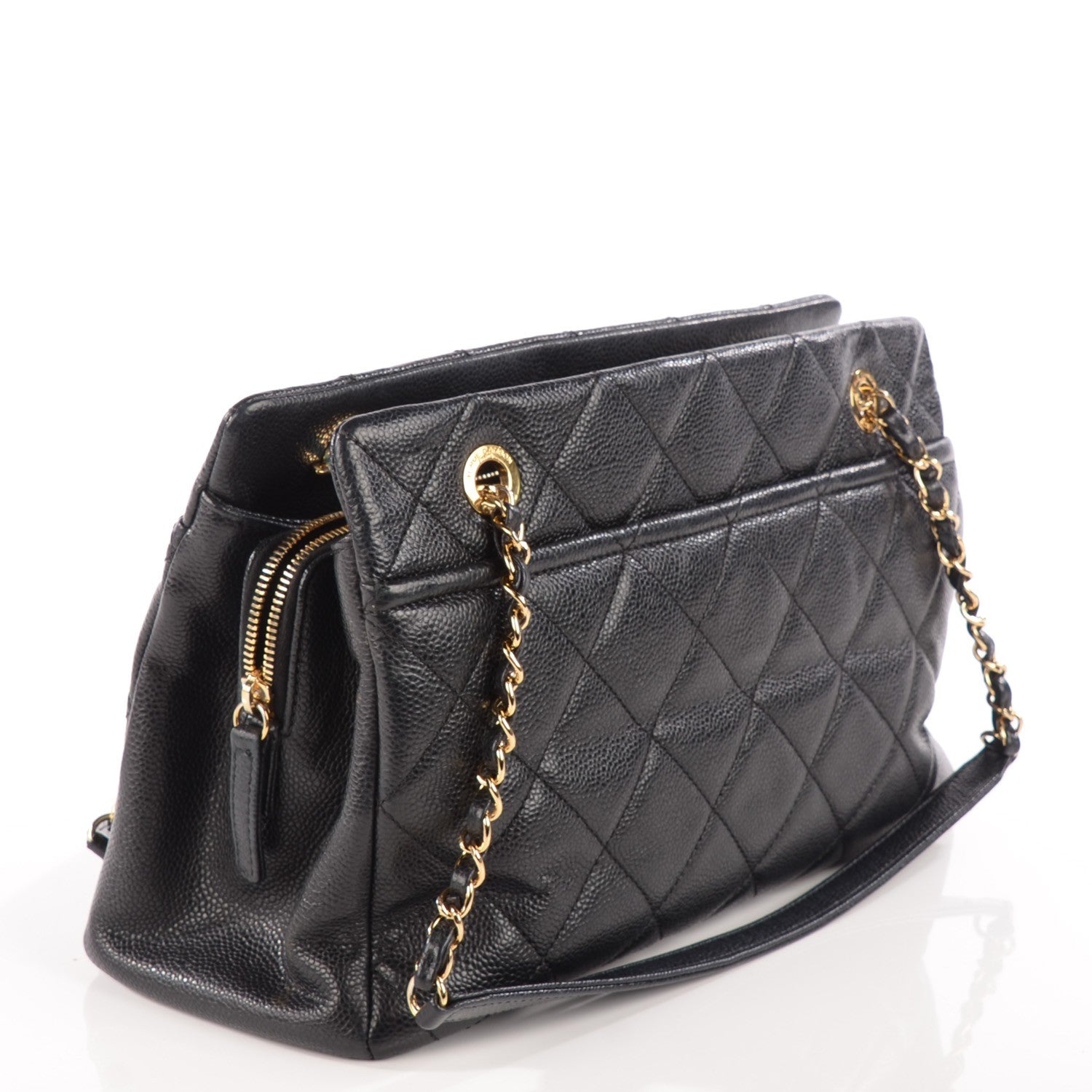 Chanel Caviar Timeless CC Shopping Tote Black 3 of 8