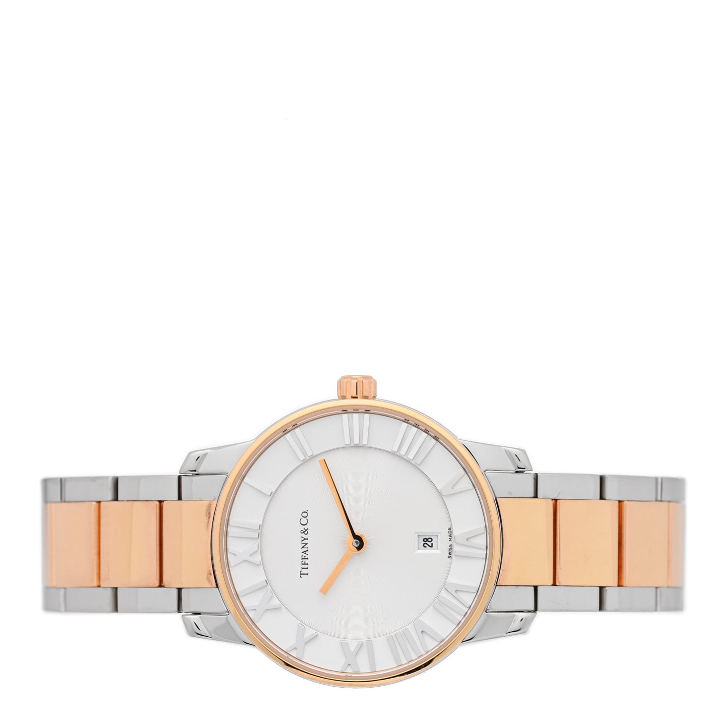 Stainless Steel 18K Rose Gold 29mm Atlas 2-Hand Quartz Watch