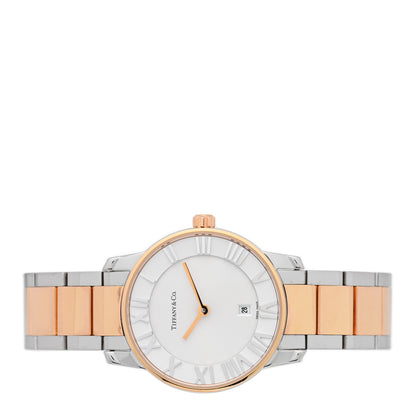 Tiffany Stainless Steel 18K Rose Gold 29mm Atlas 2-Hand Quartz Watch 2 of 4