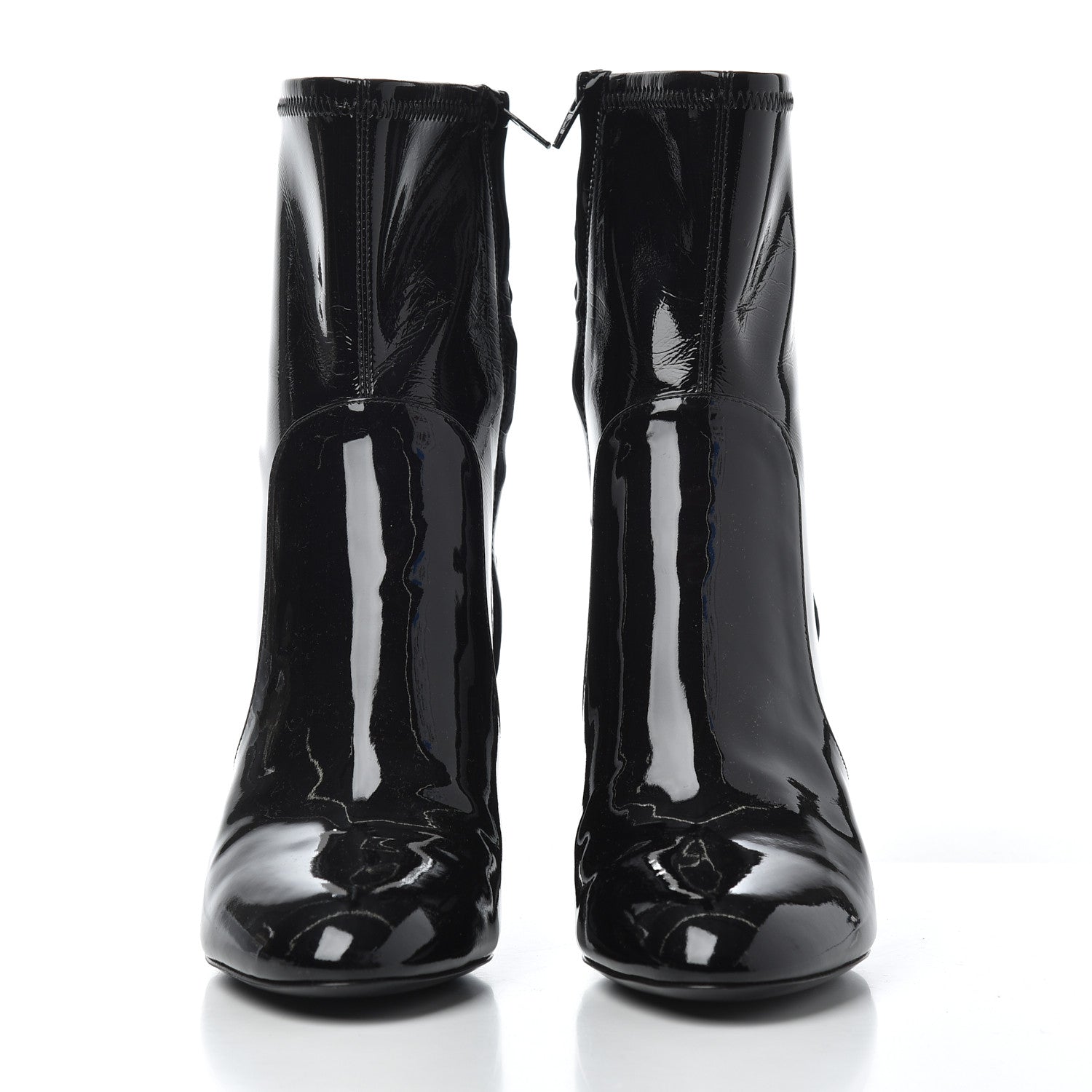 Louis Vuitton Patent Silhouette Ankle Boots 39 Black 2 of 16