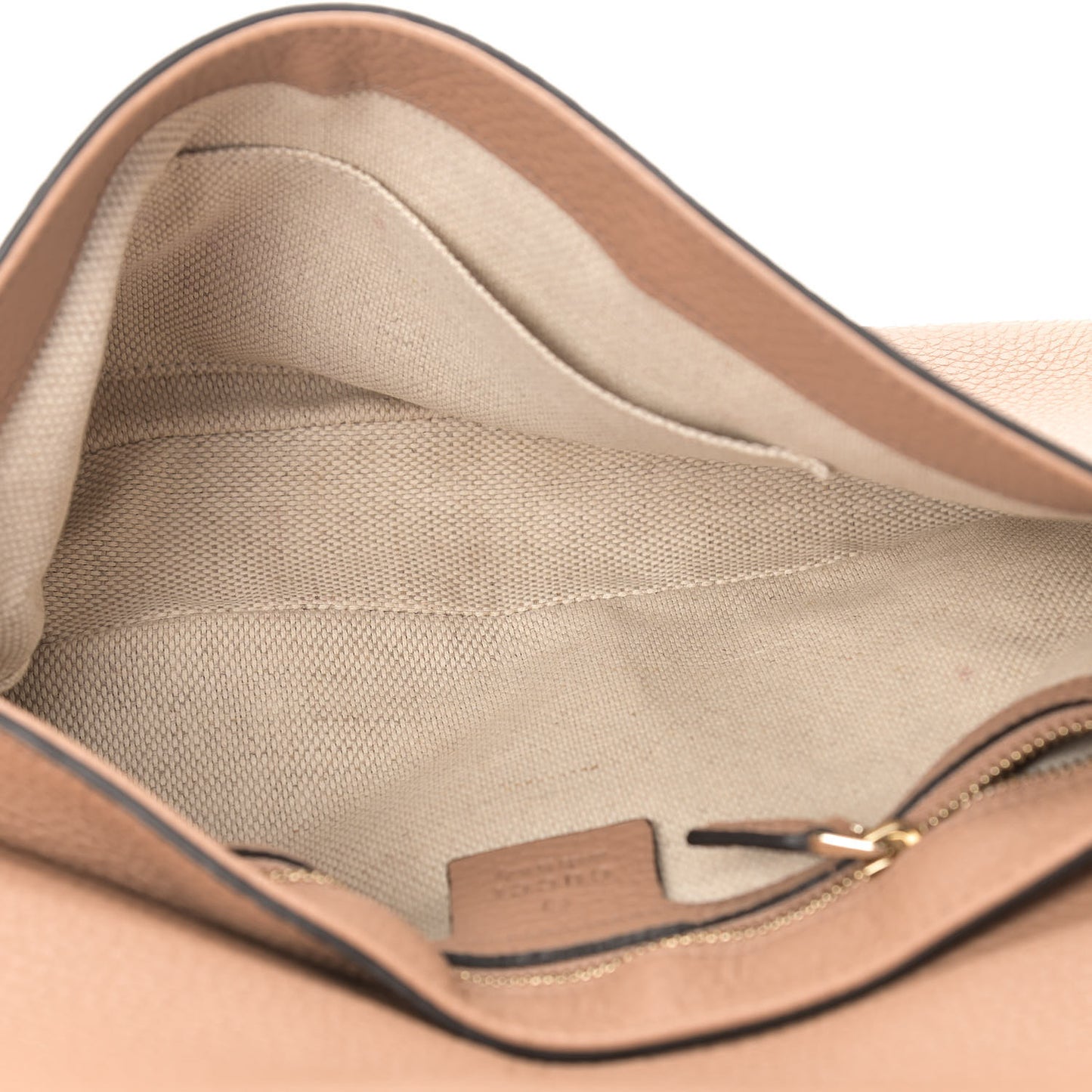 Pebbled Calfskin Medium Soho Flap Crossbody Camelia