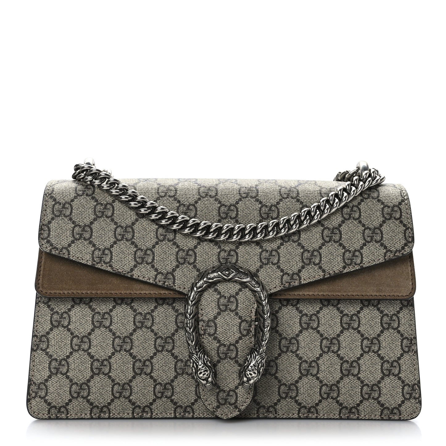 GG Supreme Monogram Small Dionysus Shoulder Bag Taupe