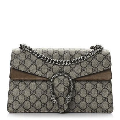 Gucci GG Supreme Monogram Small Dionysus Shoulder Bag Taupe 1 of 9