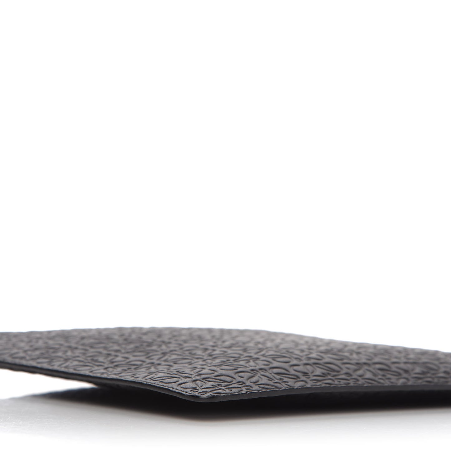 Calfskin Embossed Flat Pouch Black