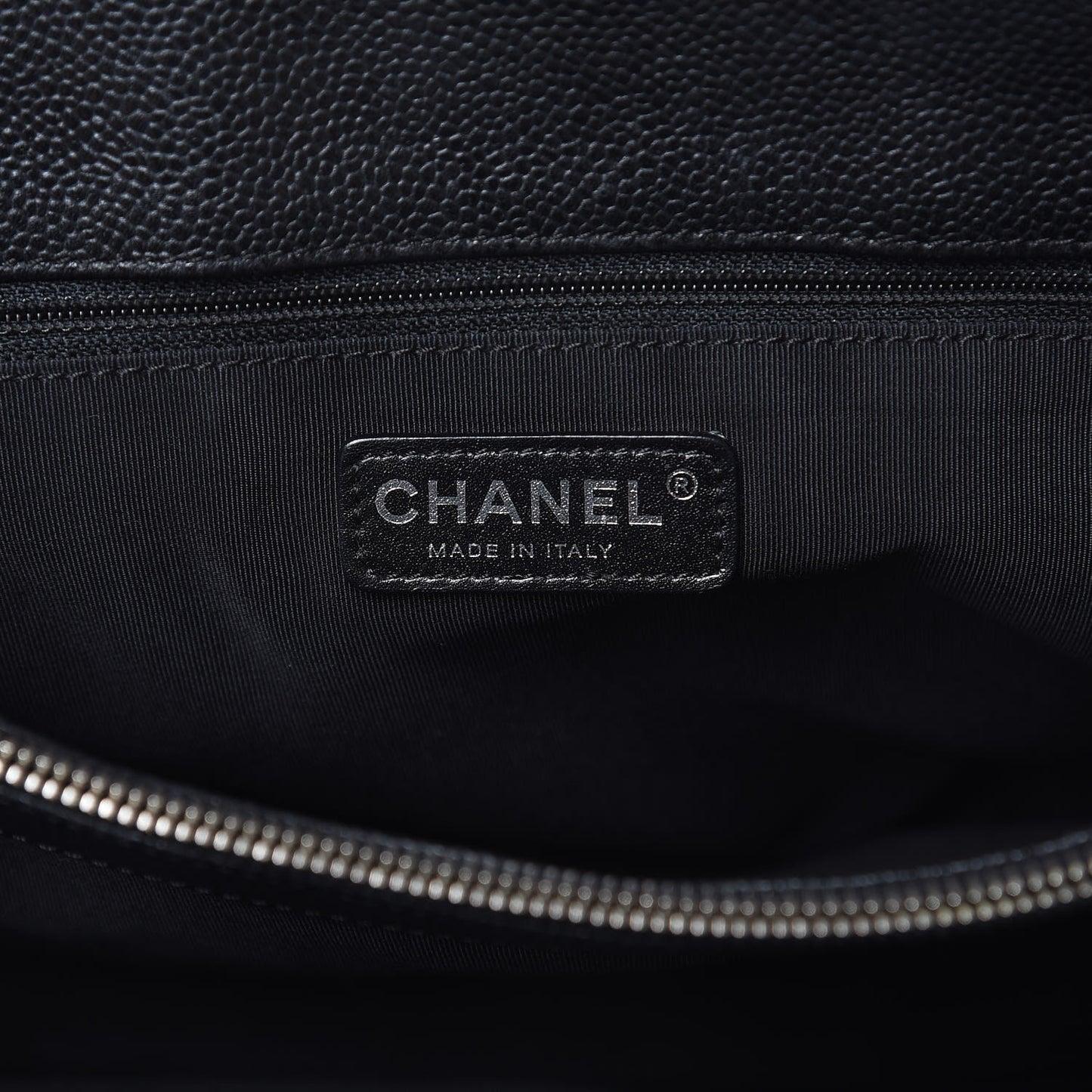 Caviar Quilted Grand Shopping Tote GST Black