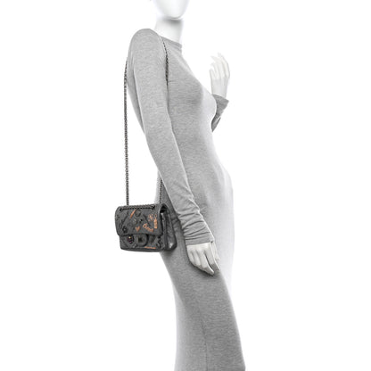 Chanel Metallic Calfskin Quilted Lucky Charms 2.55 Reissue 224 Flap Dark Silver 2 of 14