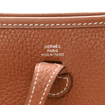 Hermes Taurillon Clemence Evelyne TPM Gold 6 of 12