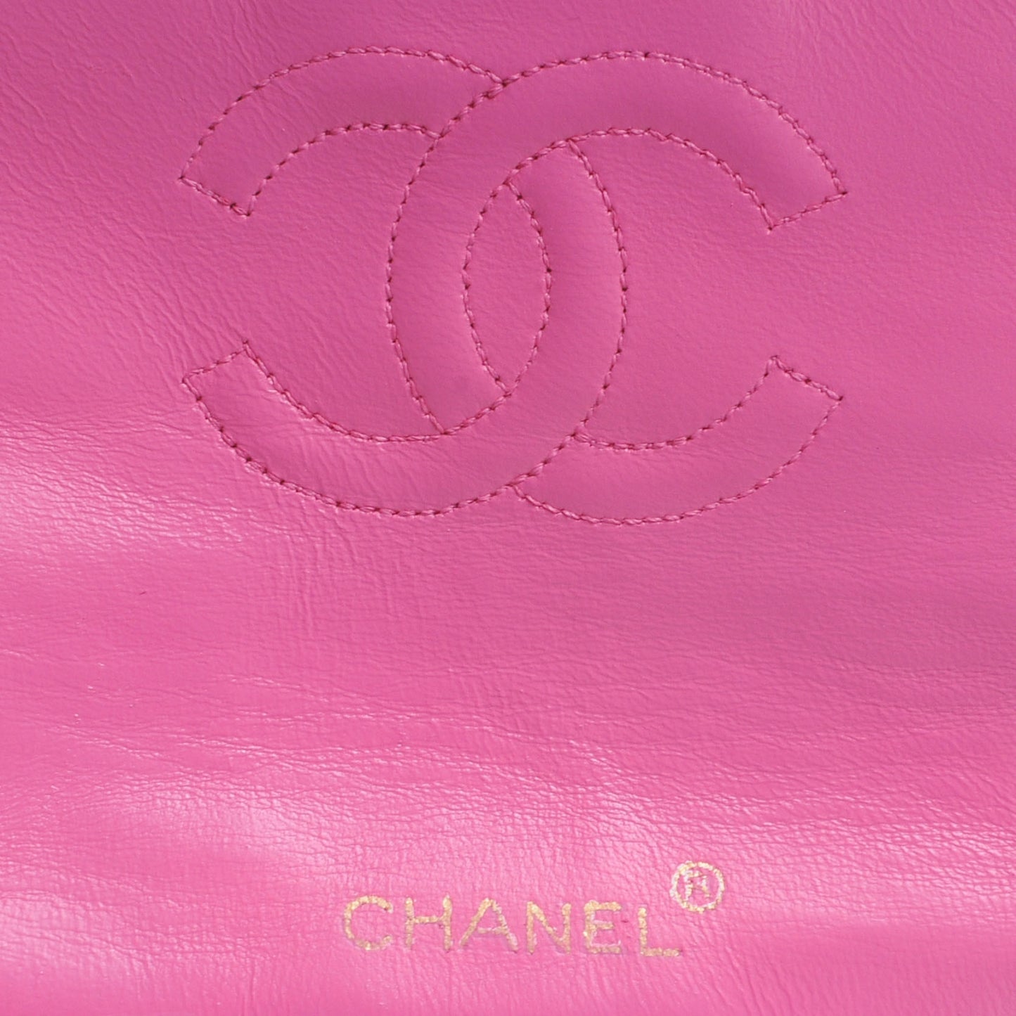 Lambskin Quilted Mini Flap Hot Pink