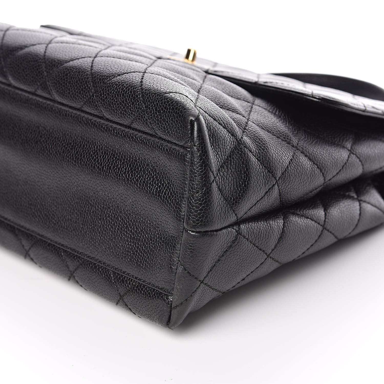 Chanel Caviar Quilted Jumbo Kelly Flap Black 10 of 11