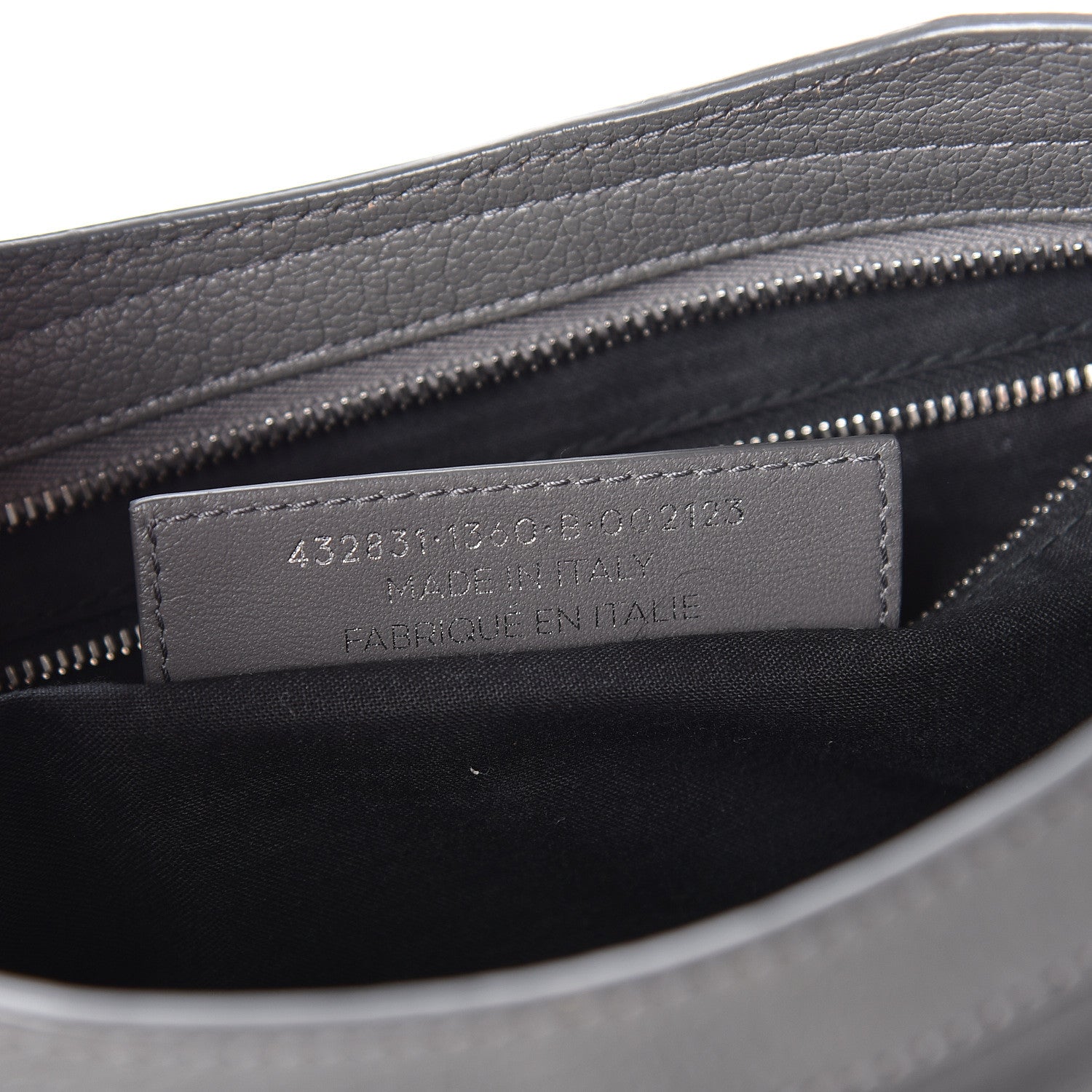 Balenciaga Chevre Silver Metallic Edge Hardware S City Gris Acier 9 of 10