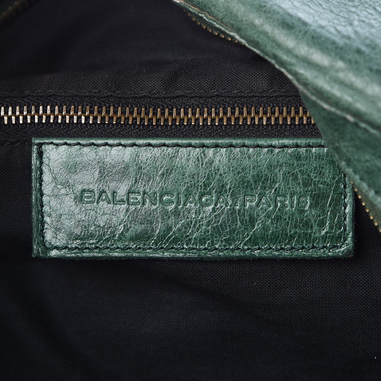 Balenciaga Agneau Classic Hardware Day Hobo Green 6 of 7