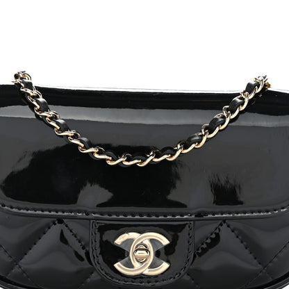 Chanel Patent Calfskin Quilted Mini Flap Black 9 of 11