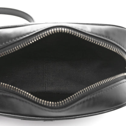 Gucci Calfskin Matelasse Monochrome Mini GG Marmont Chain Shoulder Bag Black 5 of 10