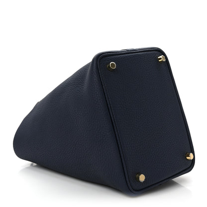 Hermes Taurillon Clemence Picotin Lock 18 PM Bleu Nuit 5 of 9