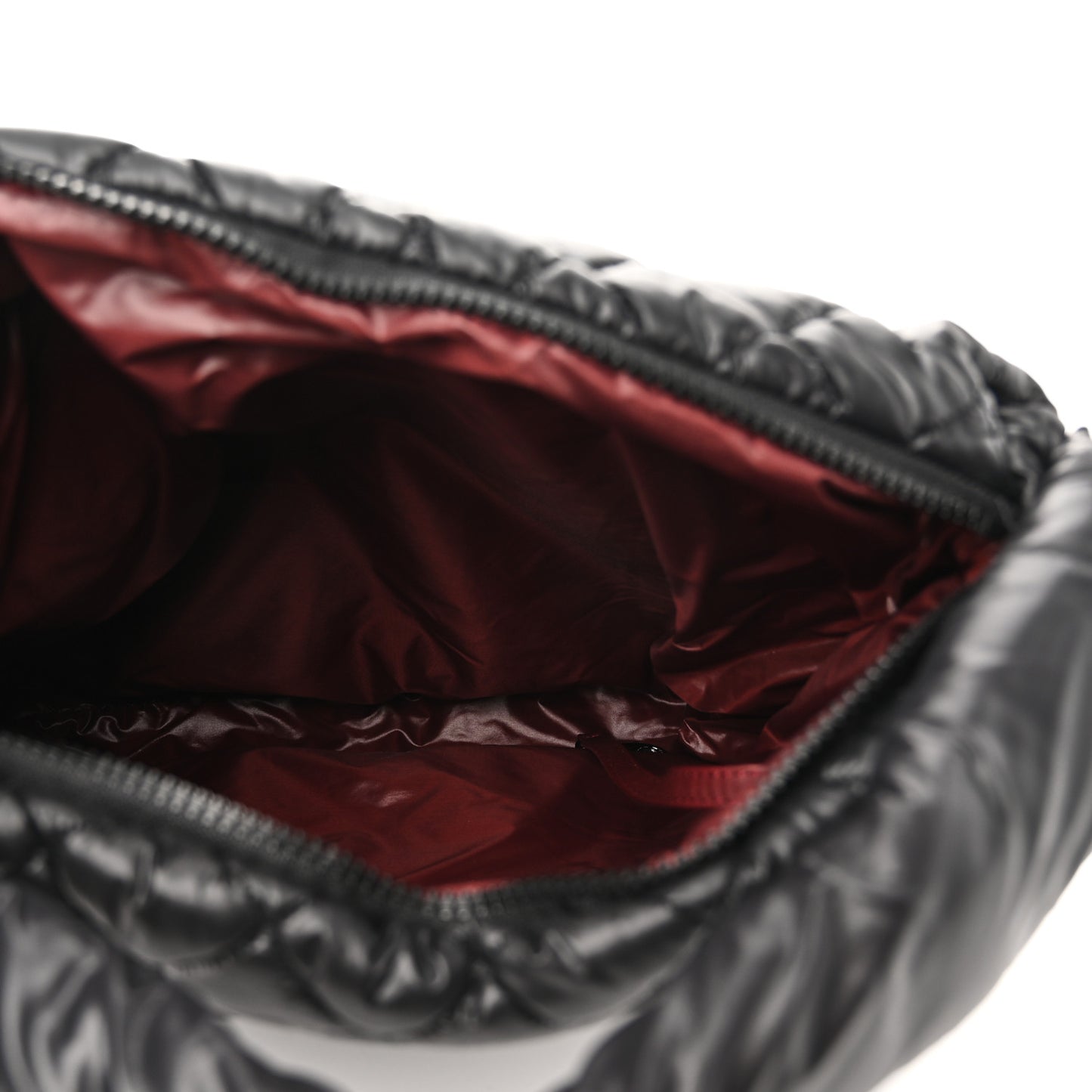 Nylon Quilted Coco Cocoon Hobo Black