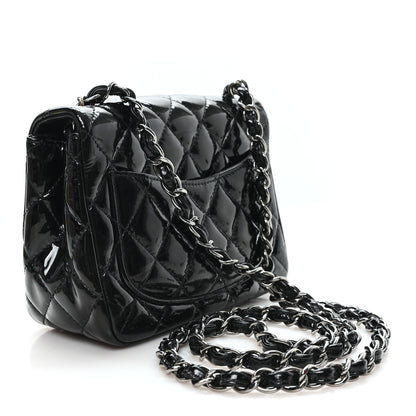 Chanel Patent Calfskin Quilted Mini Square Flap Black 3 of 11