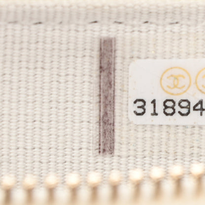 Chanel Caviar Quilted Flap Zip Card Holder White 7 of 7