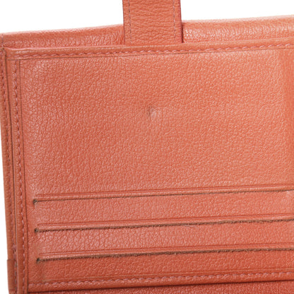 Chanel Goatskin Camellia Embossed Card Holder Orange 16 of 16