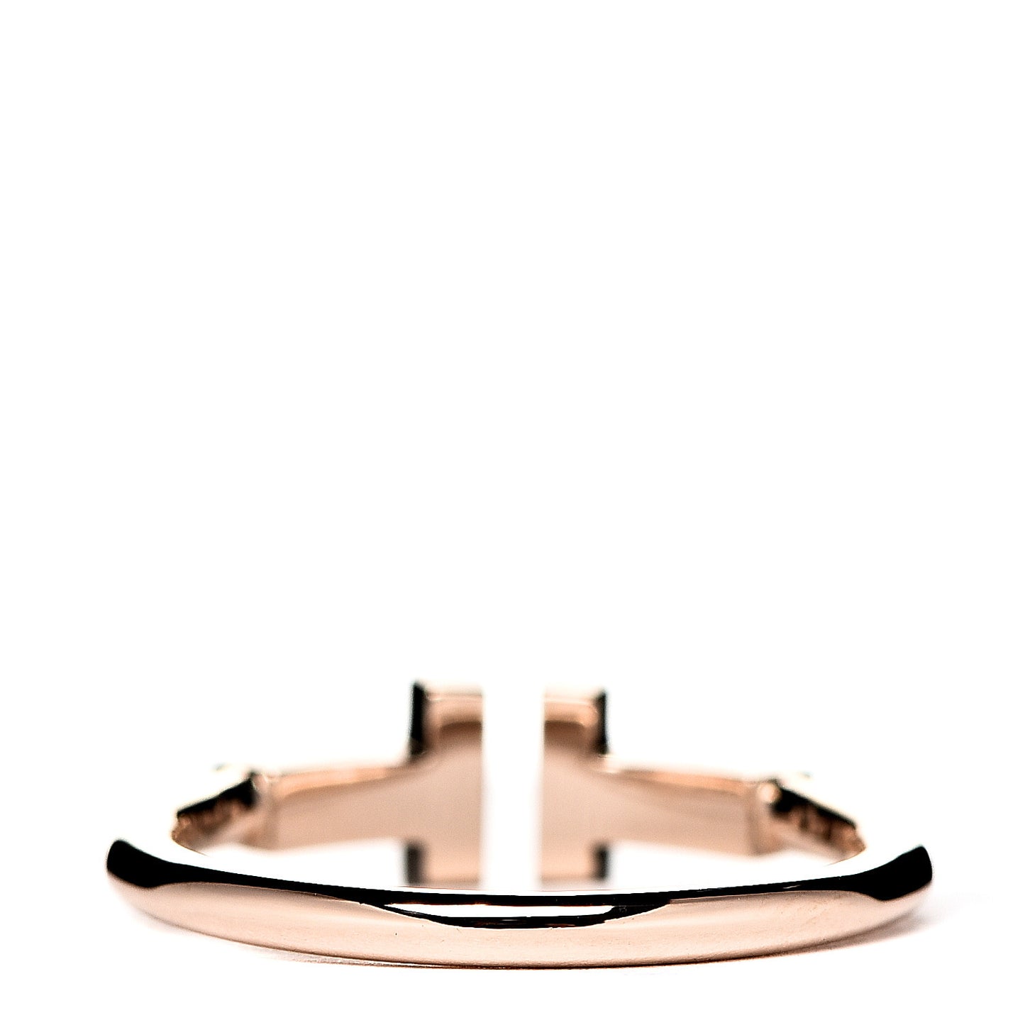 18K Rose Gold T Wire Ring 51 5.75