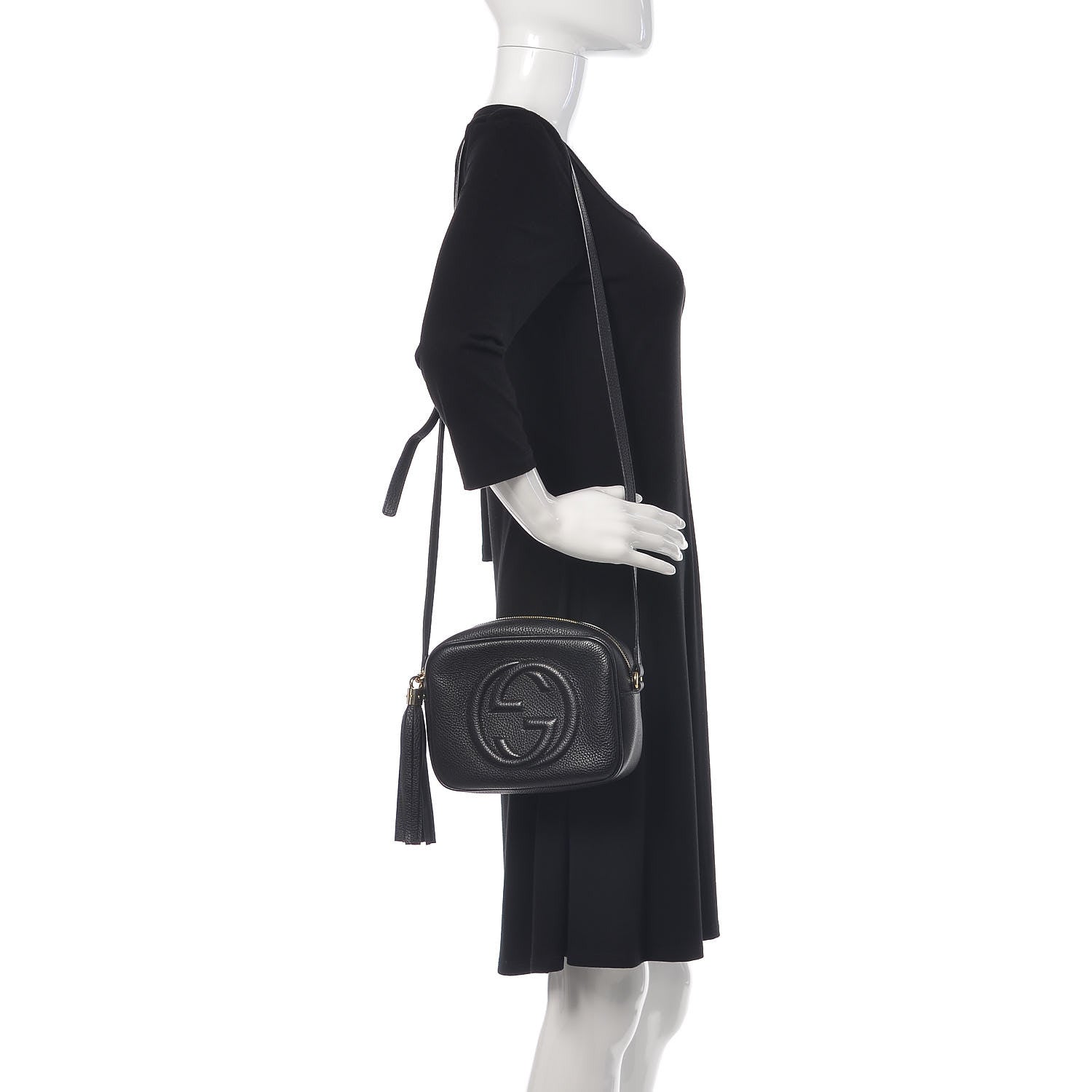 Gucci Pebbled Calfskin Small Soho Disco Bag Black 2 of 10