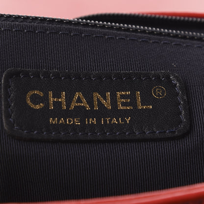Chanel Lambskin Embossed New Medium Boy Cube Flap Red 8 of 9