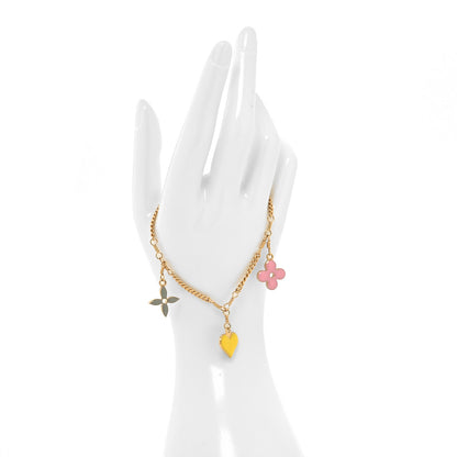 Louis Vuitton Sweet Monogram Charm Bracelet Gold Multicolor 2 of 4