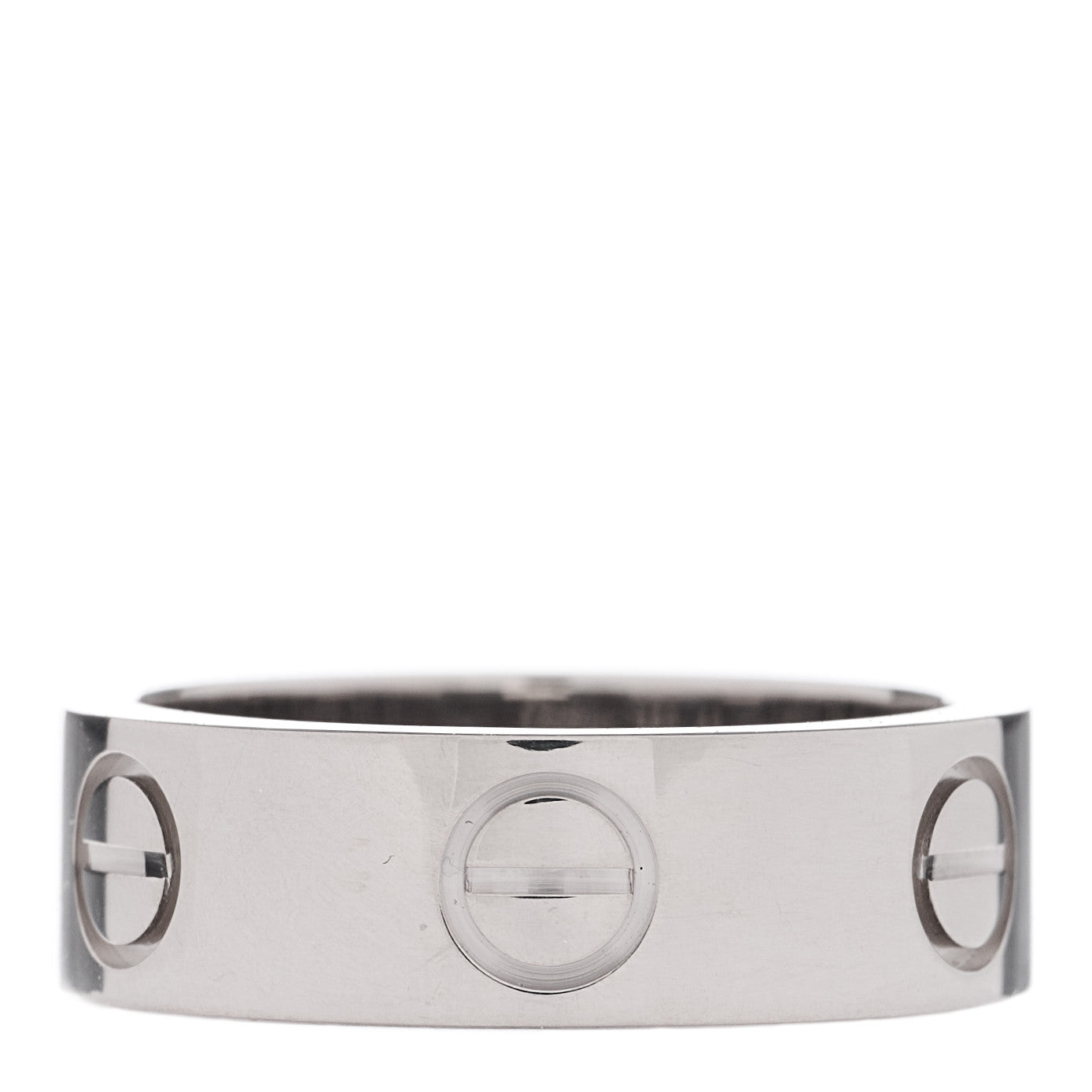 Cartier 18K White Gold 5.5mm LOVE Ring 48 4.5 3 of 5