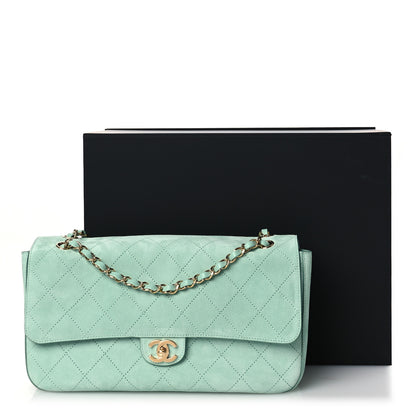 Chanel Suede Calfskin Small Souplissimo Maxi Flap Green 20 of 22
