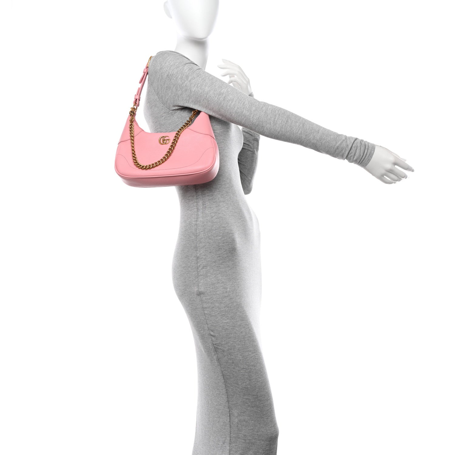 Gucci Goatskin Small Aphrodite Shoulder Bag Wild Rose 2 of 10