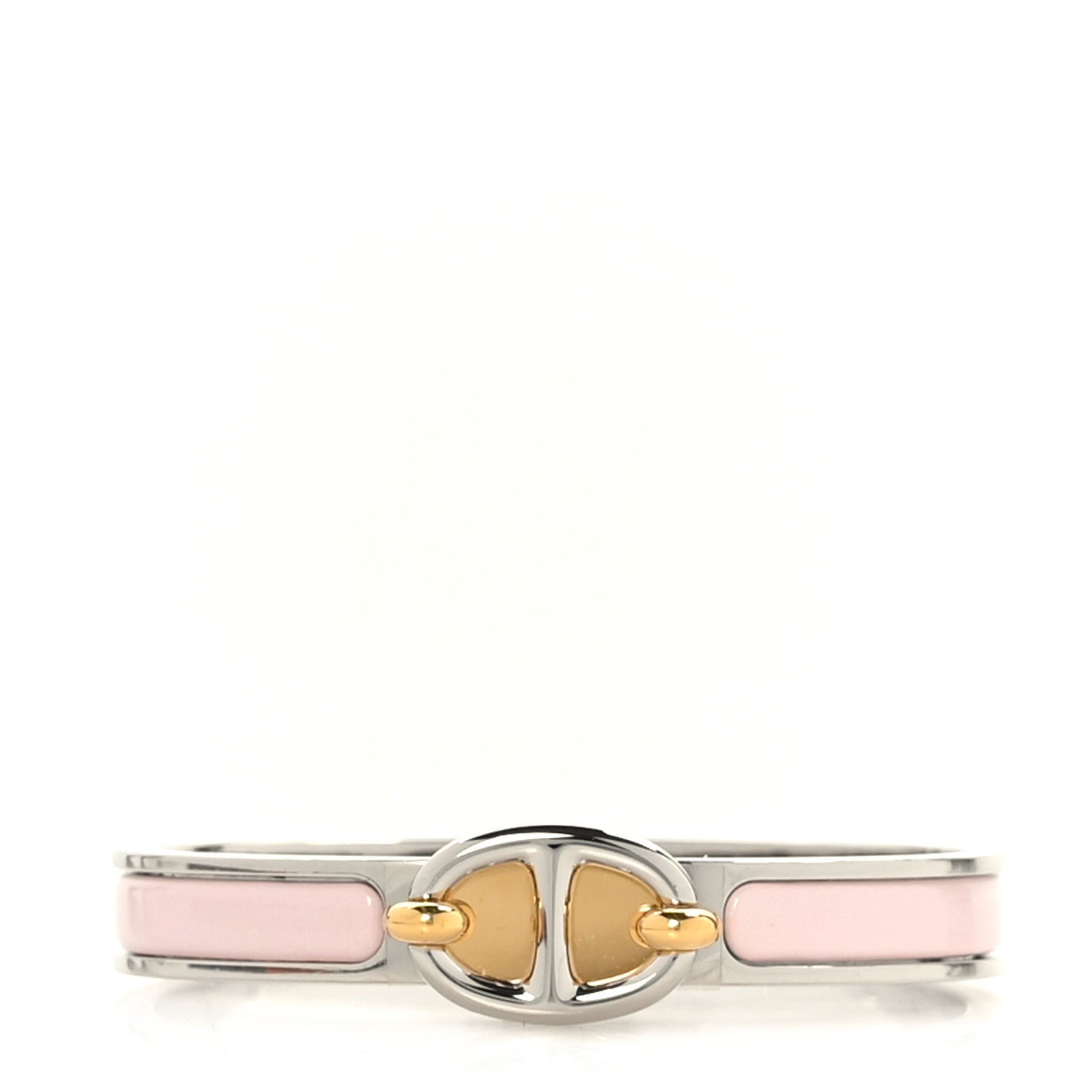 Hermes Enamel Mini Clic Chaine d'Ancre Bracelet PM Rose Sakura 1 of 5