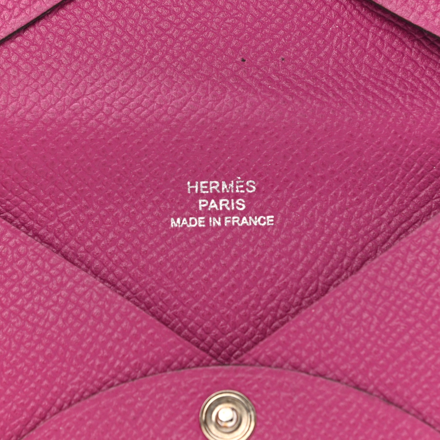 Hermes Epsom Calvi Card Case Rose Pourpre 6 of 11