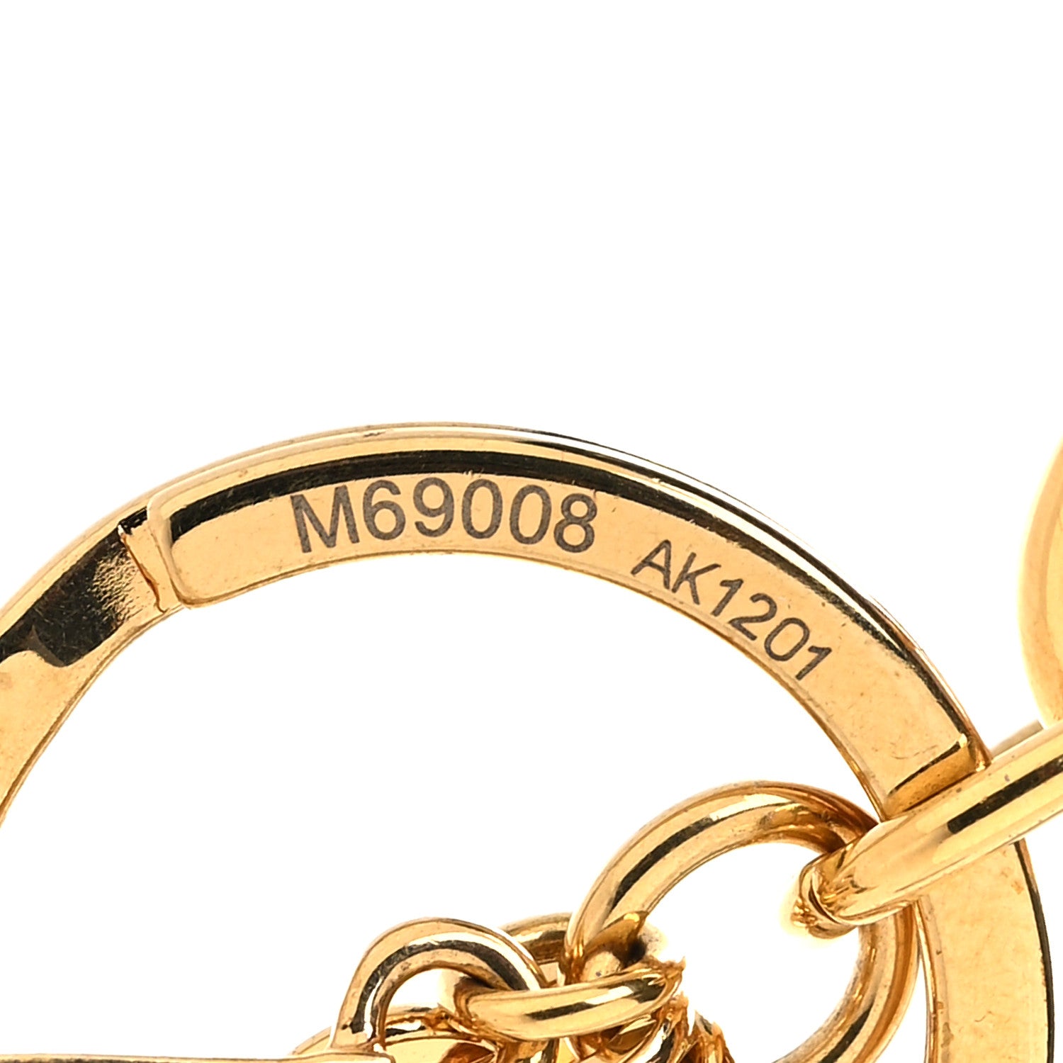 Louis Vuitton Metal Monogram Epi Spring Street Bag Charm Key Holder Gold 5 of 5