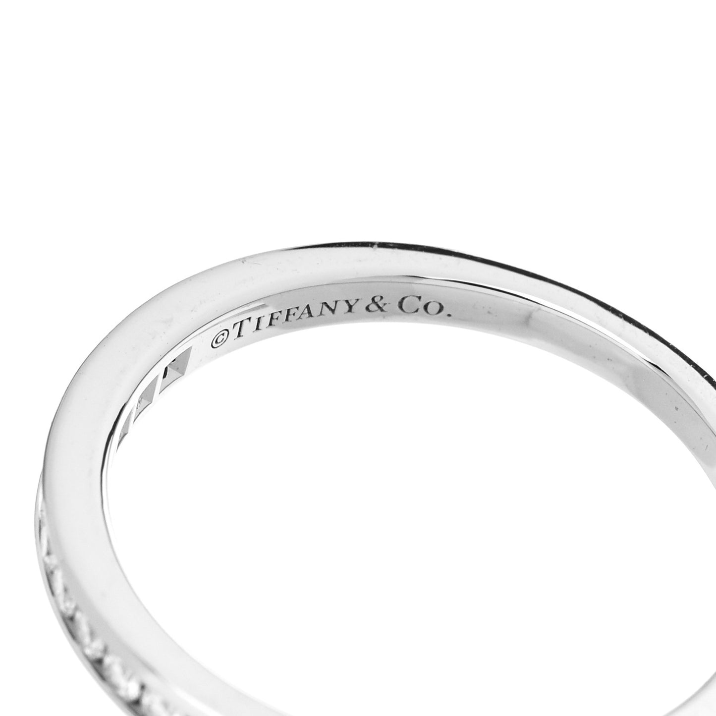 Platinum Diamond 2mm Half Circle Wedding Band Ring 50 5.5