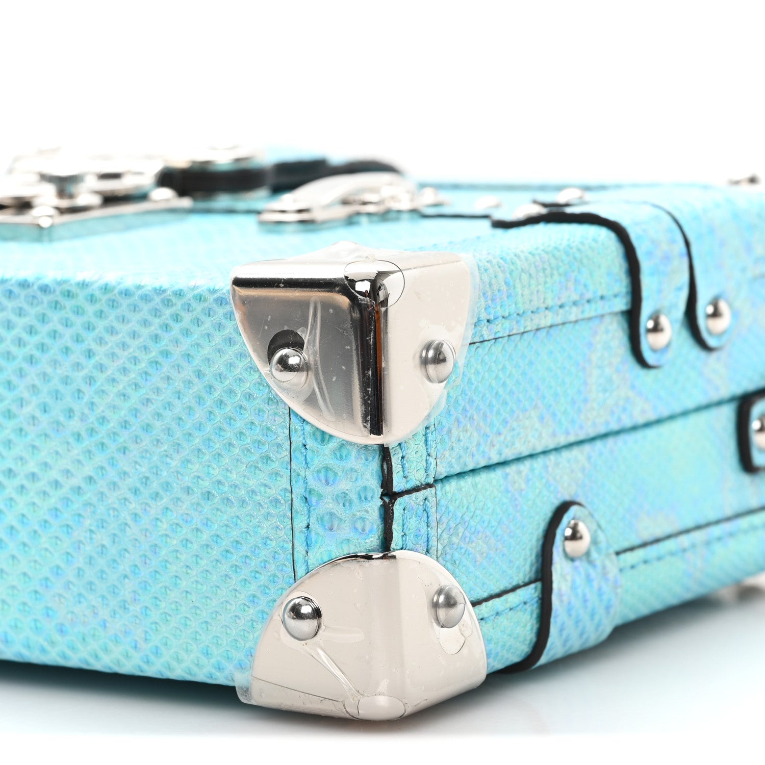 Louis Vuitton Iridescent Karung Petite Malle Blue Petrol 1835222
