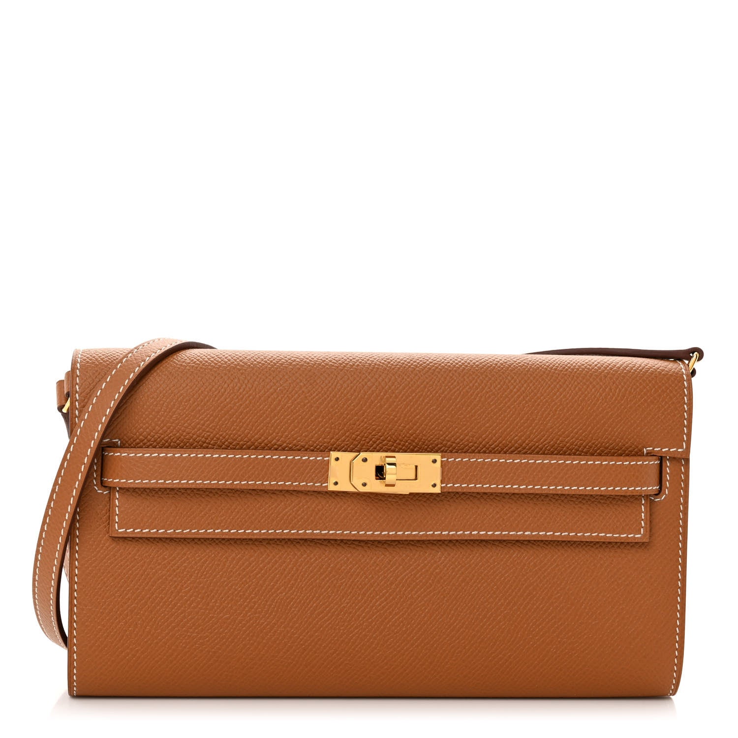 Hermes Epsom Kelly Wallet To Go Gold 1 of 10