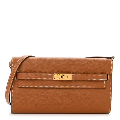 Hermes Epsom Kelly Wallet To Go Gold 1 of 10