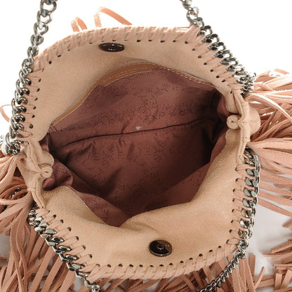 Stella McCartney Shaggy Deer Fringe Tiny Falabella Tote Powder 5 of 6