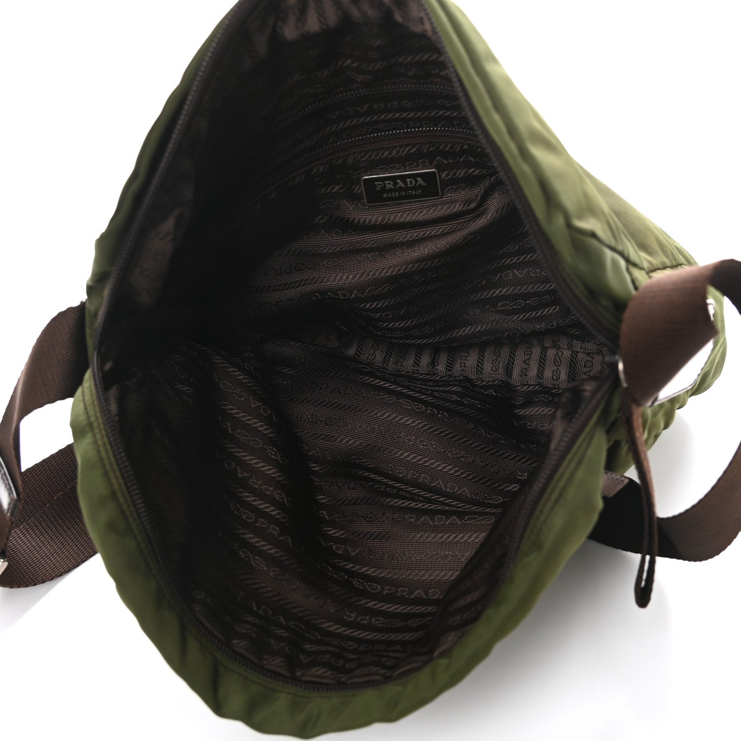 Nylon Vela Messenger Bag Ebano