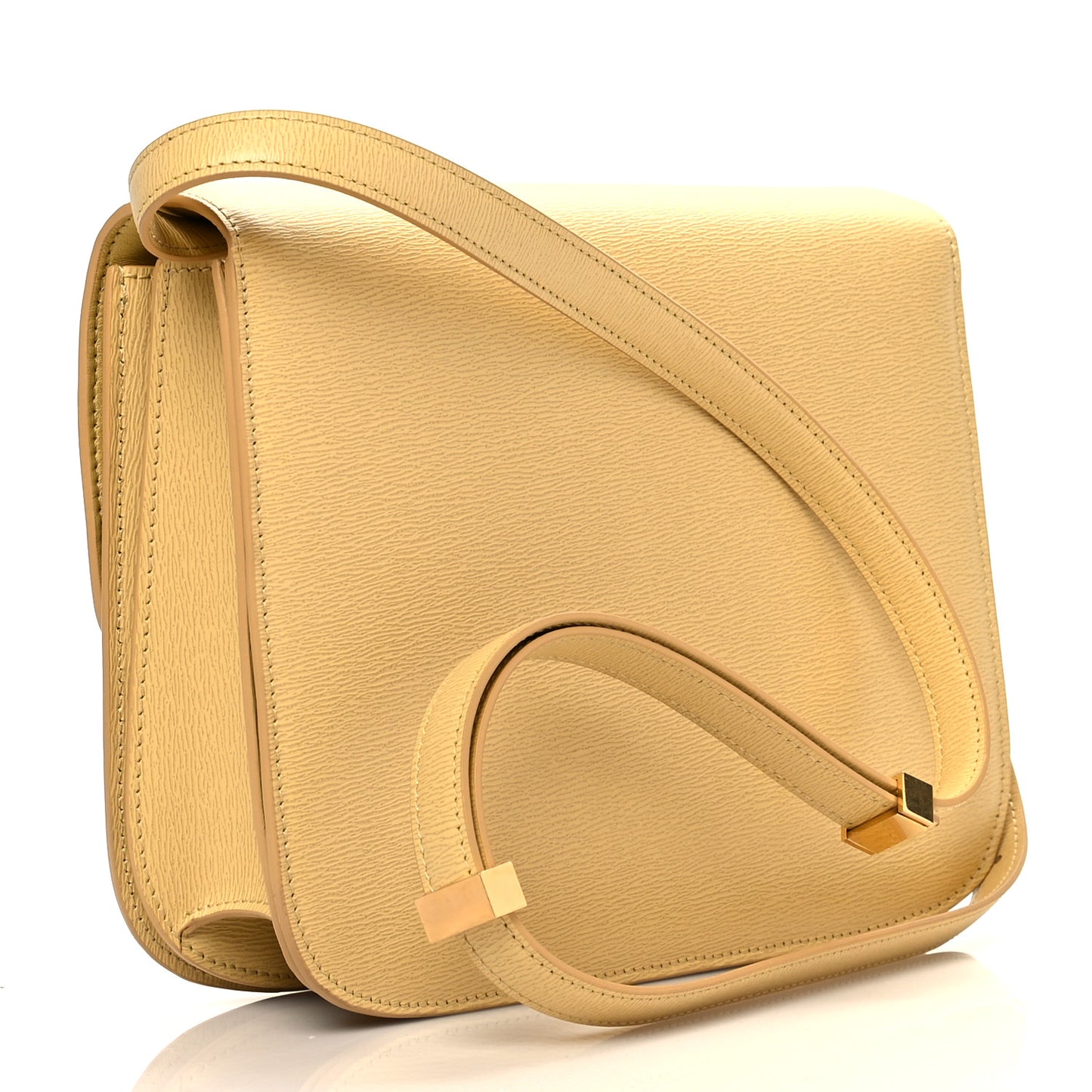 Box Liege Calfskin Medium Classic Box Flap Bag Sand